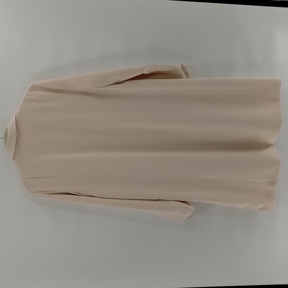 Promesa open front long blazer jacket size medium cream color high side split - Picture 7 of 7